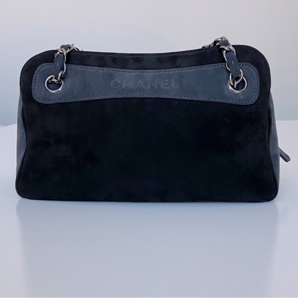 Chanel 2-Toned Suede Bowler - RARE VINTAGE - Picture 2 of 11